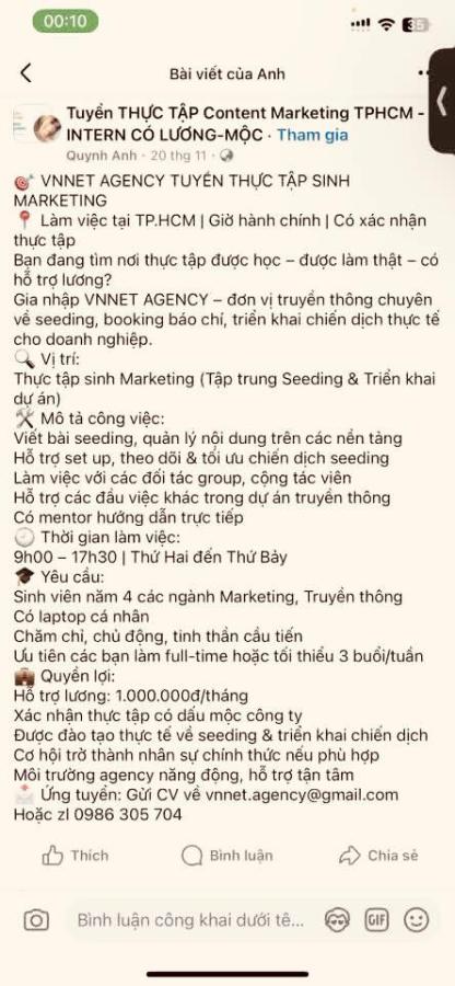 Lương 1 triệu/tháng, nhưng bị agency chạy Ads để "dạy dỗ" công khai