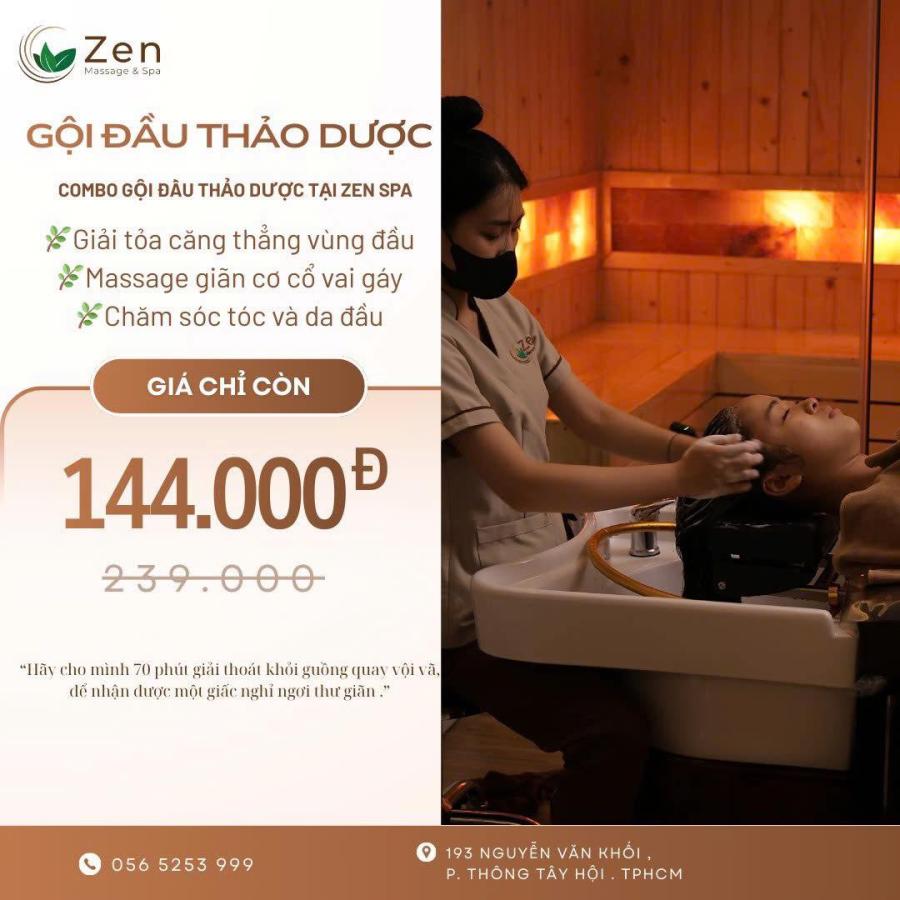 Khi cuộc sống bận rộn, những giây phút thư giãn trở nên vô cùng quý giá. Zen Massage & Wellness ra đời như một “ốc đảo” dành riêng cho những ai tìm kiếm sự sang trọng, yên tĩnh và trải nghiệm chăm sóc cơ thể hoàn hảo. Ngay từ giây phút bước vào, bạn sẽ cảm nhận được không gian thanh lịch, tinh tế, nơi mọi giác quan đều được nâng niu. Không gian & thiết kế tinh tế Zen Massage & Wellness không chỉ là một spa, mà là một tác phẩm nghệ thuật. Từng chi tiết trong thiết kế, từ ánh sáng dịu nhẹ, màu sắc hài hòa đến những chi tiết décor bằng gỗ, đá và cây xanh, đều được chăm chút để mang lại cảm giác thư thái tuyệt đối. Âm nhạc du dương, hương thơm thảo mộc tự nhiên, cùng ánh sáng ấm áp tạo nên một bầu không khí sang trọng, yên tĩnh, khiến bạn như tách biệt hoàn toàn khỏi nhịp sống hối hả bên ngoài. Ngay khi bước vào, bạn sẽ thấy từng khu vực được bố trí hợp lý: lounge chờ thoải mái, phòng massage riêng tư, phòng xông hơi hiện đại, và các khu vực thư giãn với ghế ngồi êm ái. Tất cả đều hướng tới trải nghiệm cao cấp và riêng tư, đảm bảo khách hàng cảm thấy được trân trọng từ đầu đến cuối. Dịch vụ & trải nghiệm chăm sóc cao cấp Zen Massage & Wellness cung cấp một loạt các dịch vụ massage và chăm sóc sức khỏe cao cấp: Massage thư giãn toàn thân: kỹ thuật chuyên nghiệp giúp giải tỏa căng thẳng, cải thiện tuần hoàn máu và đem lại cảm giác sảng khoái tức thì.   Massage đá nóng & tinh dầu thảo mộc: kết hợp giữa nhiệt và tinh dầu giúp xua tan mệt mỏi, làm dịu cơ bắp căng cứng.   Liệu pháp facial cao cấp: sử dụng sản phẩm chăm sóc da nhập khẩu, tái tạo làn da, giúp da mềm mịn và tươi sáng.   Trị liệu chuyên sâu: hỗ trợ giảm đau cơ, cải thiện tư thế, phù hợp cho những người thường xuyên vận động hoặc ngồi lâu.   Điểm nhấn là đội ngũ nhân viên chuyên nghiệp, được đào tạo bài bản, tinh tế trong từng động tác và luôn sẵn sàng chăm sóc khách hàng với thái độ tận tâm. Trải nghiệm tại Zen không chỉ là massage, mà là một hành trình thư giãn toàn diện, giúp cơ thể và tinh thần được cân bằng tối ưu. Tiện ích & trải nghiệm toàn diện Ngoài các dịch vụ massage, Zen Massage & Wellness còn mang đến những tiện ích cao cấp khác: Phòng xông hơi hiện đại, giúp thải độc và giải tỏa stress.   Phòng tắm thư giãn với tinh dầu và bọt sủi tự nhiên.   Lounge riêng tư để thưởng trà thảo mộc sau liệu trình, cảm nhận khoảnh khắc bình yên tuyệt đối.   Mỗi chi tiết tại Zen đều hướng tới trải nghiệm sang trọng, nơi khách hàng không chỉ được chăm sóc cơ thể mà còn được nuông chiều tinh thần. Nếu bạn đang tìm kiếm một nơi để thư giãn trọn vẹn, xua tan căng thẳng và tận hưởng dịch vụ sang trọng, Zen Massage & Wellness chính là điểm đến lý tưởng. Tại đây, từng giây phút đều được chăm chút để mang đến cảm giác đẳng cấp và thoải mái tối đa. Hãy một lần trải nghiệm Zen Massage & Wellness để tự mình cảm nhận sự khác biệt – nơi sang trọng, tinh tế và thư giãn hội tụ trong từng chi tiết. Đặt lịch ngay tại Zen Massage & Wellness để tận hưởng trải nghiệm đỉnh cao cho cơ thể và tinh thần.